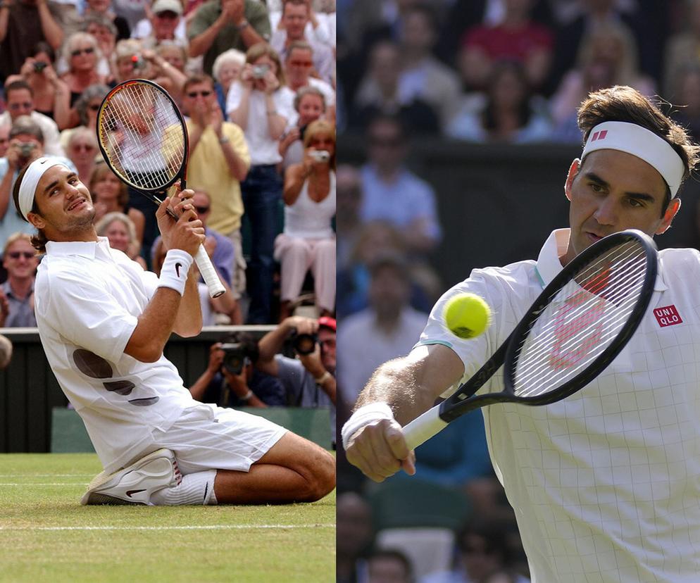 Roger Federer kończy karierę. Tak zmieniał się przez lata!