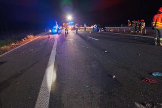Nocny wypadek na A4. 5 osób poszkodowanych