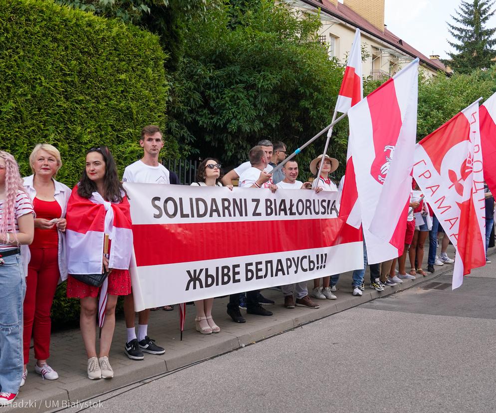 Otwarcie Skweru Wolnej Białorusi w Białymstoku