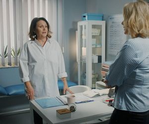 M jak miłość, odcinek 1851. Judyta (Paulina Chruściel), Marysia (Małgorzata Pieńkowska)