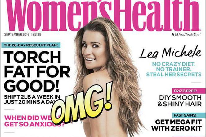 Lea Michele nago na okładce Womans Health