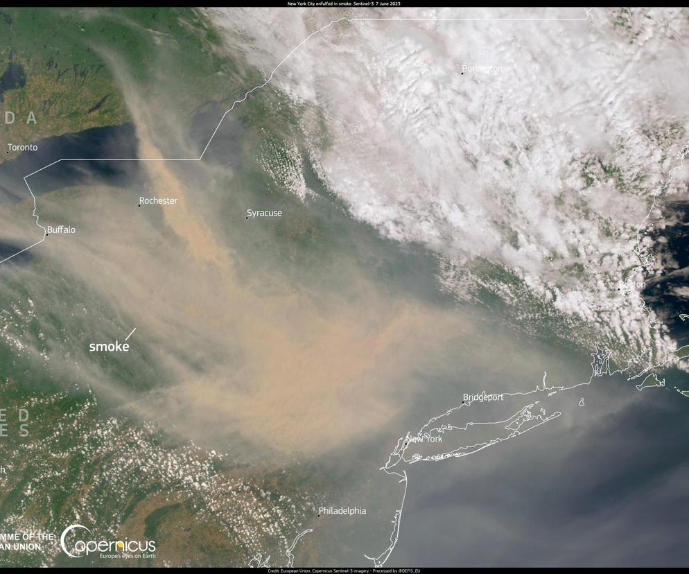 Dym nad Europą i zamglone niebo! Co się dzieje?