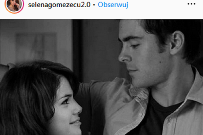 Selena Gomez Zac Efron instagram