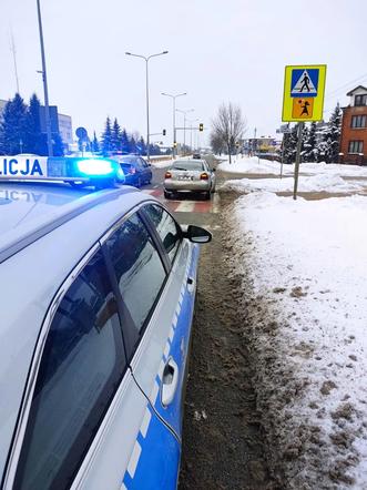 Potrącenie pieszej w rejonie skrzyżowania Sikorskiego i Strażackiej w Łomży