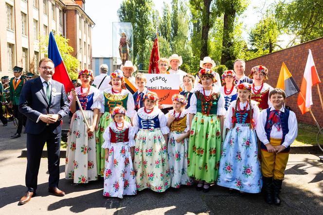 Chorzów. Pochód Ludzi Ognia w Świętego Floriana