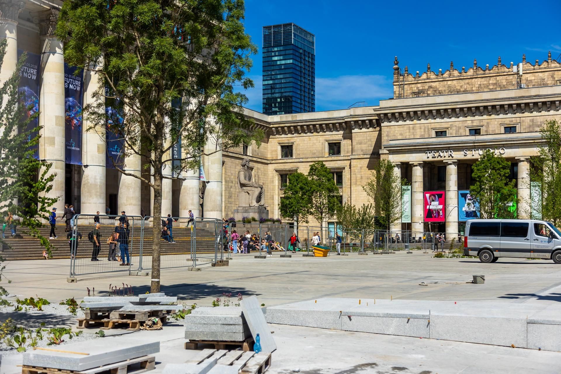Plac Centralny Warszawa, sierpień 2025