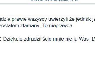 To wy mnie zdradziliście nie ja was