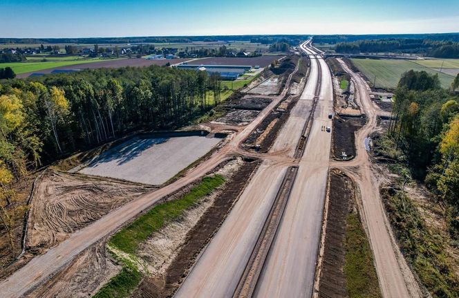 S19 Malewice-Chlebczyn w budowie