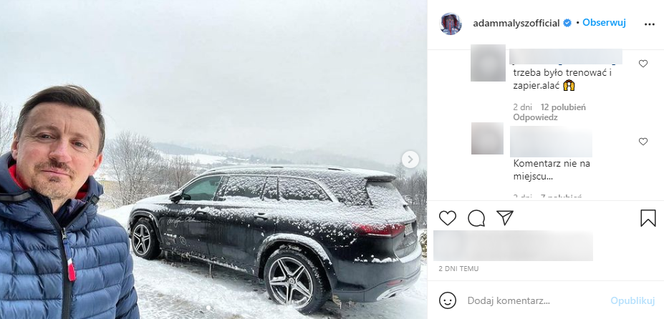 Lawina hejtu u Małysza