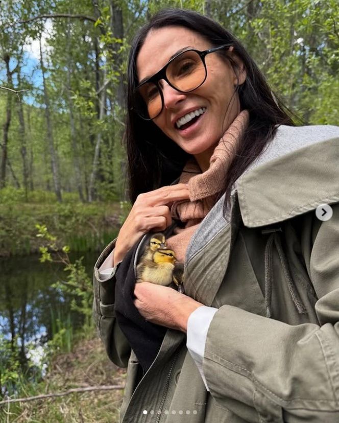 Demi Moore przygarnęła kaczki! "Uratowałam je"