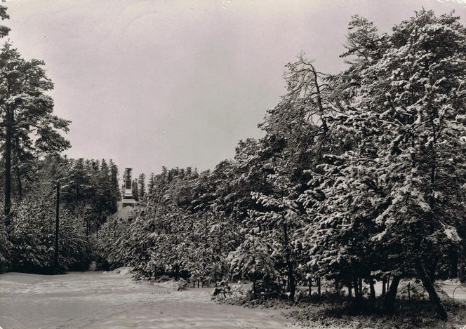 Skocznia narciarska w Kielcach na starych fotografiach