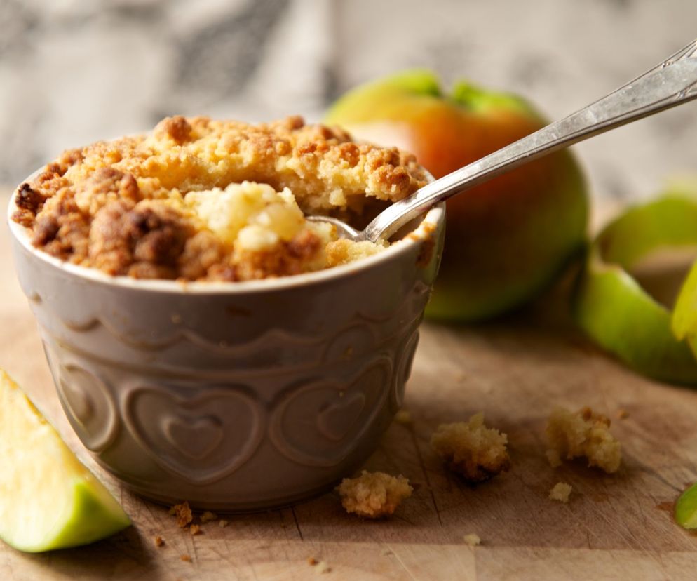 Jabłka pod kruszonką