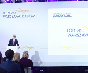 Wielkie otwarcie lotniska Warszawa-Radom. Premier Morawiecki: Zdejmujemy klątwę z Radomia