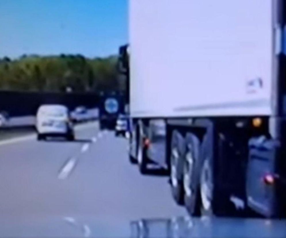 Pirat na autostradzie trafił na policję. Duża kara