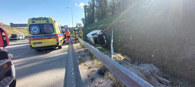 Wypadek na trasie S5 w Tryszczynie pod Bydgoszczą [ZDJĘCIA]