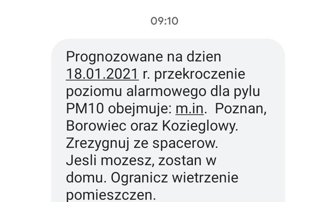 FATALNE powietrze w Poznaniu. Mieszkańcy otrzymali ostrzeżenie