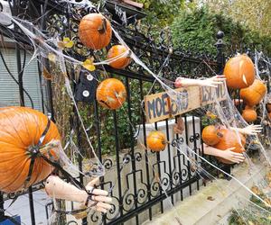 Willa na Jaśkowej Dolinie znów ozdobiona. Tym razem przechodniów zaskakują halloweenowe straszydła!