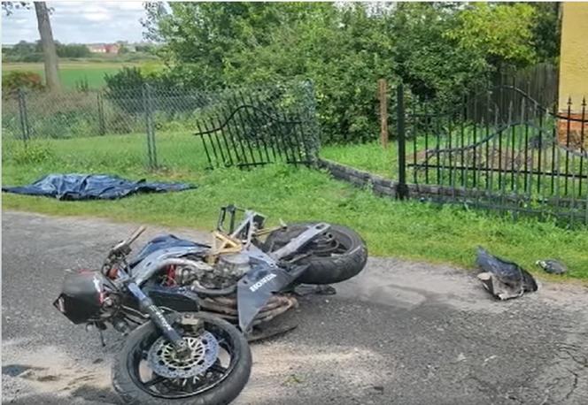  Maryniów. Wypadek 19-letniego motocyklisty [GALERIA]	