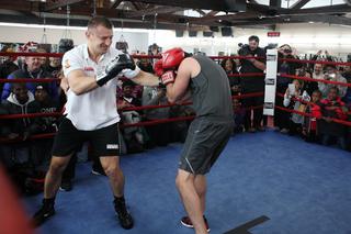 Adamek vs Głazkow, trening z... burmistrzem