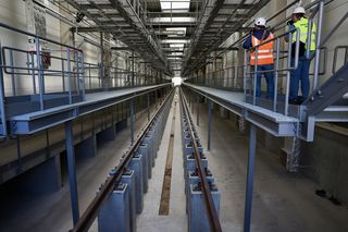 Byliśmy na placu budowy STP Karolin. Tu powstaje wielka sypialnia dla pociągów metra