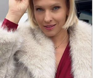 M jak miłość. Dorota (Iwona Rejzner) na planie