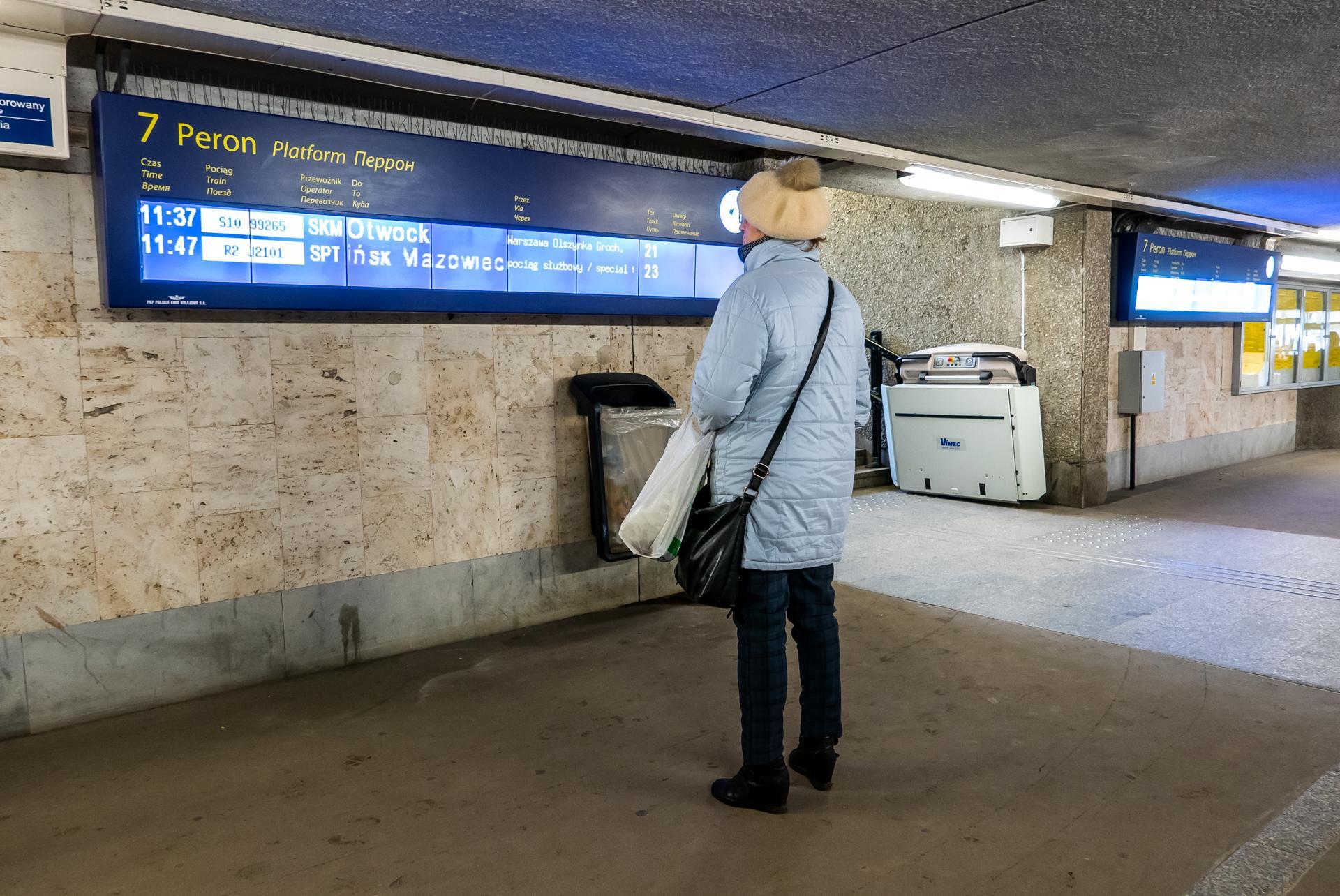 Dworzec PKP Warszawa Wschodnia przed przebudową w ramach remontu linii średnicowej