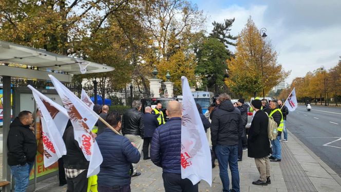 Protest taksówkarzy w Warszawie 16.10.2025