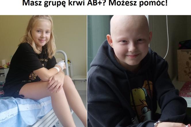 Płytki krwi grupy AB+ potrzebne dla chorej na białaczkę 13-letniej Ali Oknińskiej z Siedlec!