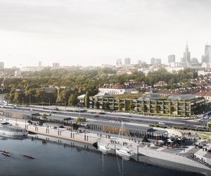 Wizualizacja gmach Uniwersytetu Warszawskiego przy ul. Bednarskiej 
