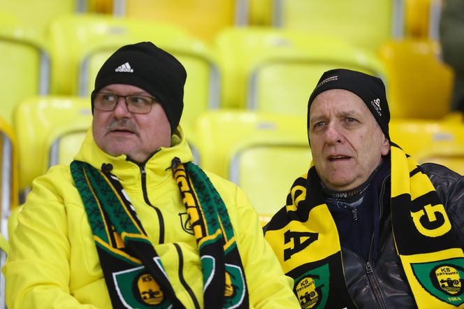 Kibice GKS Katowice na meczu z Piastem Gliwice 8.11.2025