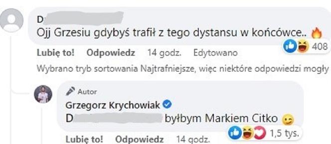 Grzegorz Krychowiak odpowiada kibicowi