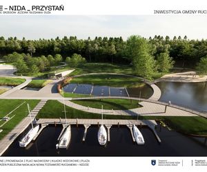 Przystań żeglarska w Rucianem-Nidzie [WIZUALIZACJE]