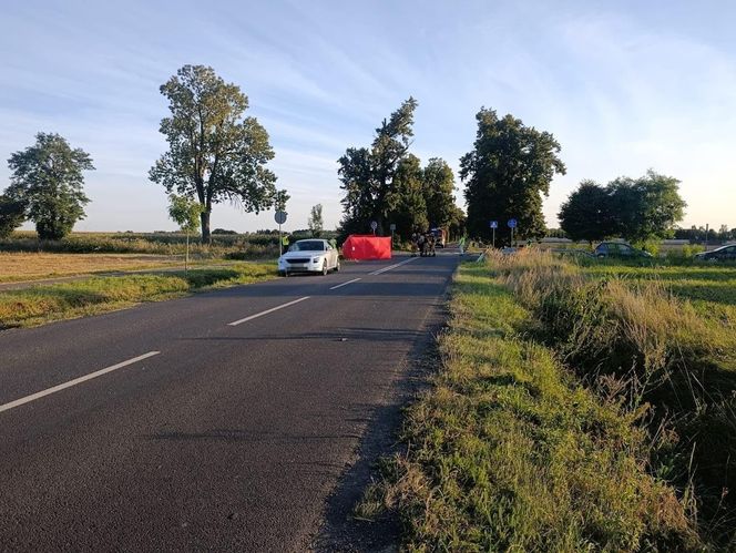 Tragiczny wypadek niedaleko Racotu. Nie żyje rowerzysta