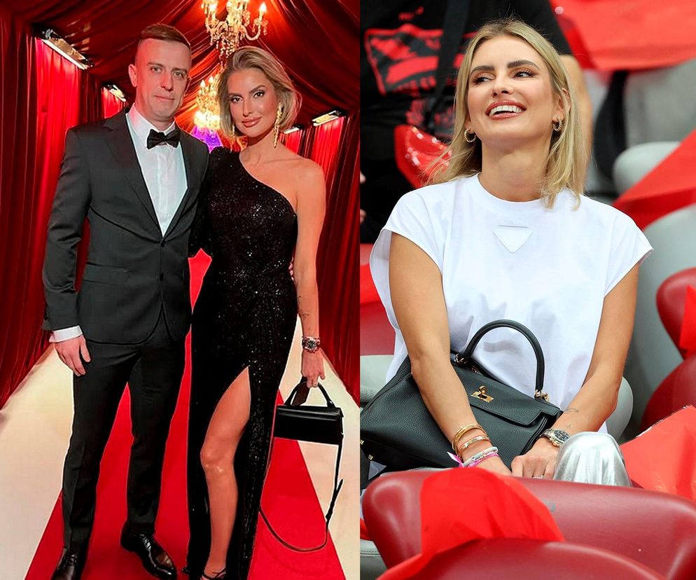 Kamil Grosicki i jego żona Dominika Grosicka