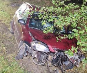Powiat tomaszowski. Pijana 29-latka jechała z dwójką dzieci. Jazdę zakończyła w rowie