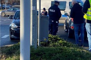 Stłuczka na dużym skrzyżowaniu w Lesznie 