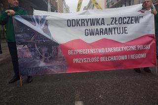 Protest górników w Warszawie
