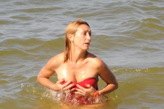 Anna Kalczyńska wypoczywa nad polskim morzem