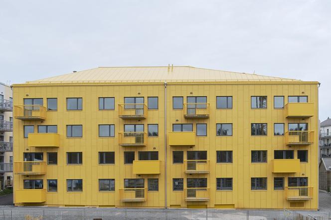 Żółty blok w Szwecji