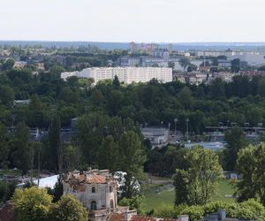 Panorama Lublina z najwyższego punktu widokowego w mieście - Wieży Trynitarskiej