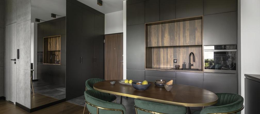 Mieszkanie w kolorach lasu