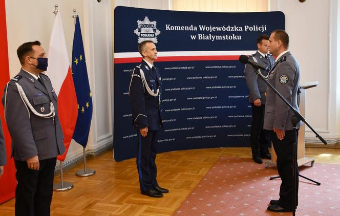 Podlaska policja ma nowych funkcjonariuszy. Złożyli uroczyste ślubowanie [ZDJĘCIA]