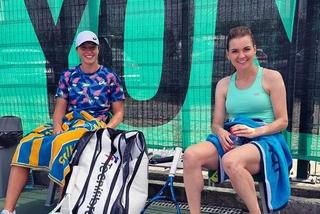 Iga Świątek i Agnieszka Radwańska