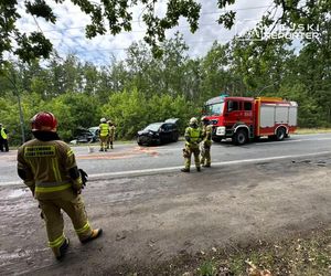  Czołowe zderzenie w Wawrze