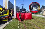 Rowerzysta śmiertelnie potrącony przez tramwaj. Wjechał wprost pod pojazd 