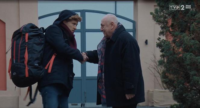 M jak miłość, odc. 1514: Łukasz (Jakub Józefowicz), Otar (David Gamtsemlidze)