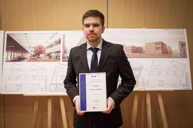 Wyróżnienie - Grzegorz Ostrowski, autor projektu Urzędu Miasta w Piekarach Śląskich
