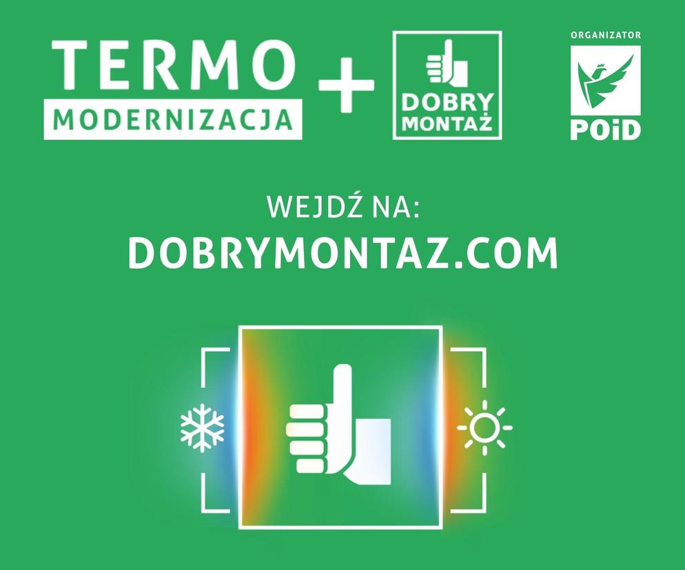 Logo kampanii „TERMOMODERNIZACJA + DOBRY MONTAŻ”