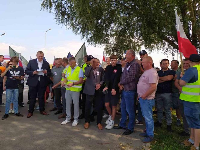 Protest rolników w Medyce