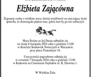 Nekrolog Zającówny